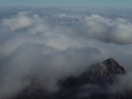 Jebel Musa in the clouds, Three Peaks Egypt, Ben Hoffler
