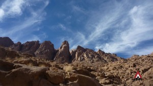 Jebel Abbas Basha cliffs, from Wadi Tlah, Three Peaks Egypt, Ben Hoffler