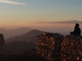 HIker on Jebel Abbas Basha palace, Three Peaks Egypt, Ben Hoffler